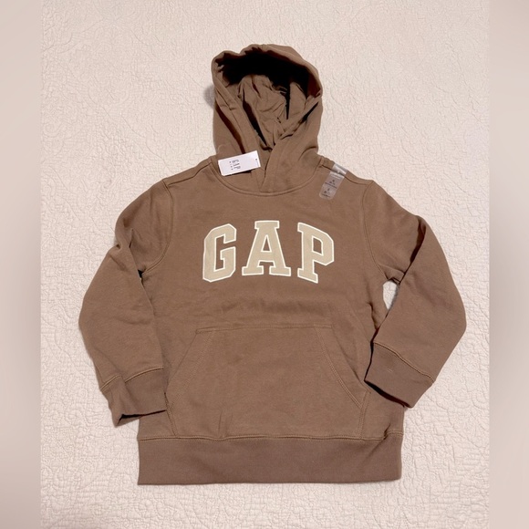 GAP Other - NWT GAP Kids Brown Logo Hoodie Size Small